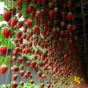 Клубника ампельная Анастасия купить по цене от 370р. в интернет-магазине «Посадика» с доставкой почтой в в Лаганье и по всей России – [изображение №1].